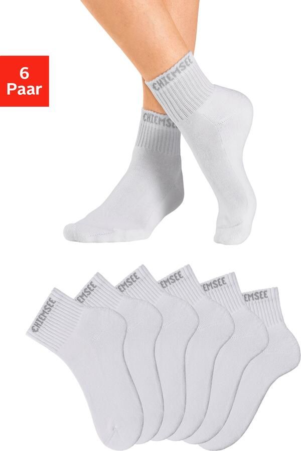 Chiemsee Korte sokken met gebreid merkna (set 6 paar) - Foto 8