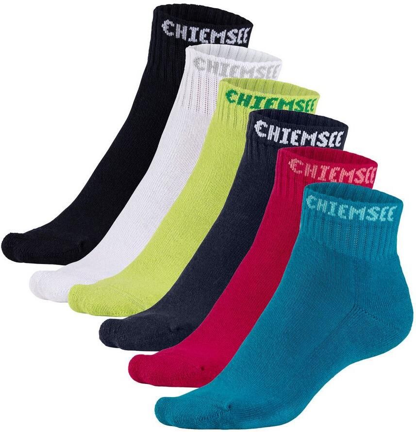 Chiemsee Korte sokken met gebreid merkna (set 6 paar)