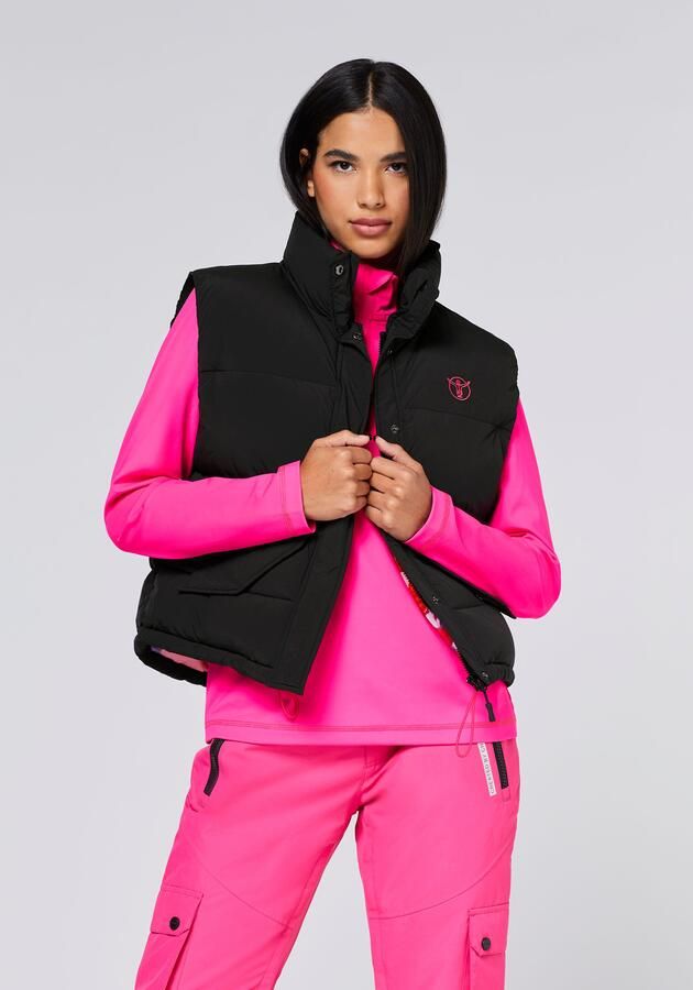 Chiemsee Mouwloos fleecevest Black beauty - Foto 5