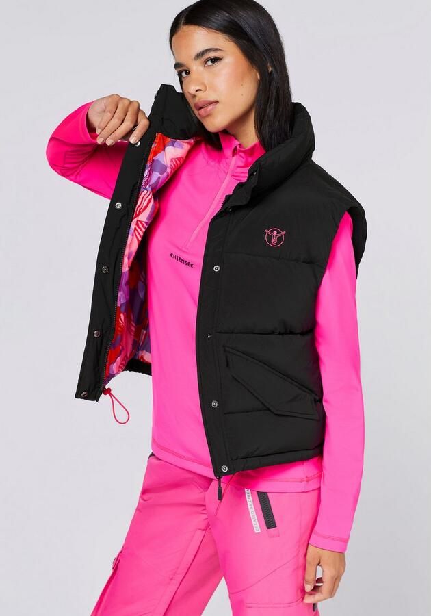 Chiemsee Mouwloos fleecevest Black beauty