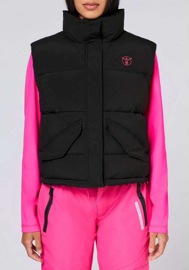 Chiemsee Mouwloos fleecevest Black beauty - Foto 4