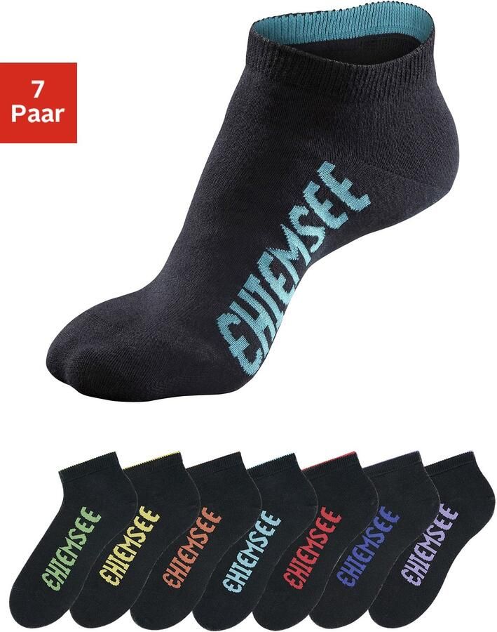 Chiemsee Sneakersokken met gekleurde logo s (set 7 paar) - Foto 3