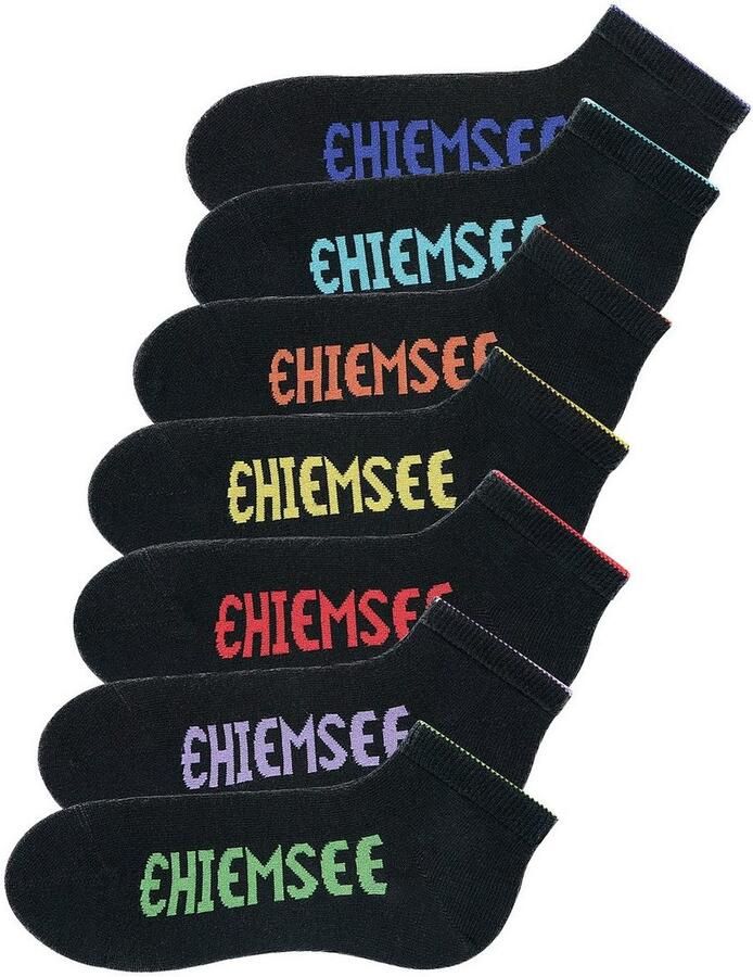Chiemsee Sneakersokken met gekleurde logo s (set 7 paar) - Foto 2