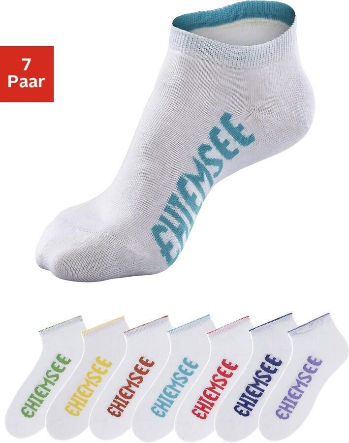 Chiemsee Sneakersokken met gekleurde logo s (set 7 paar) - Foto 3