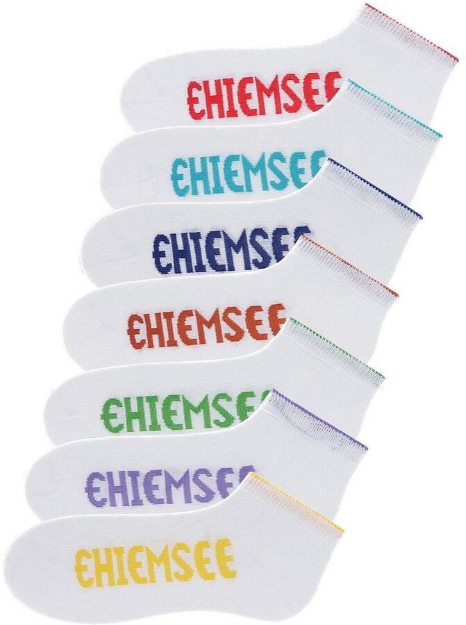 Chiemsee Sneakersokken met gekleurde logo s (set 7 paar) - Foto 2