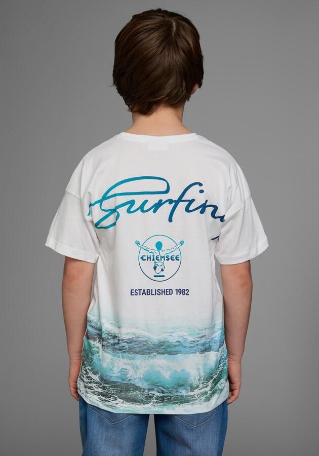 Chiemsee T-shirt WAVE Korte mouwen basic pasvorm bedrukt ronde hals - Foto 8