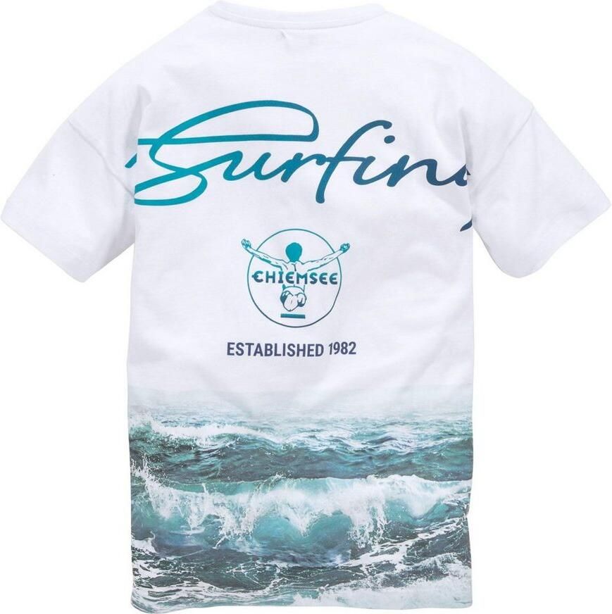 Chiemsee T-shirt WAVE Korte mouwen basic pasvorm bedrukt ronde hals