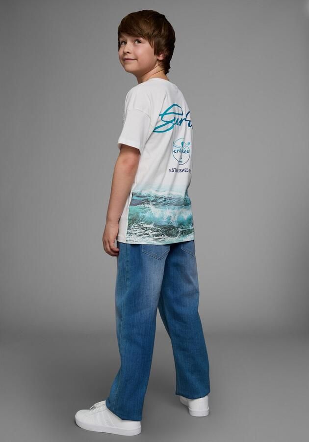 Chiemsee T-shirt WAVE Korte mouwen basic pasvorm bedrukt ronde hals - Foto 7