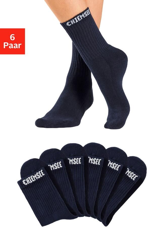 Chiemsee Tennissokken met gebreid merkna (set 6 paar) - Foto 8