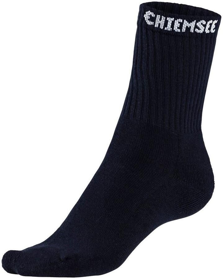 Chiemsee Tennissokken met gebreid merkna (set 6 paar)