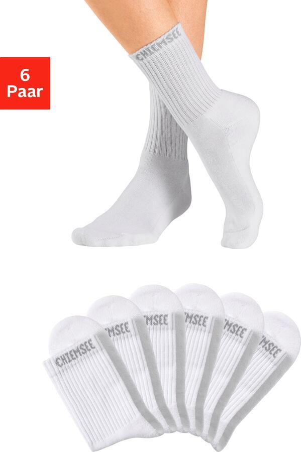 Chiemsee Tennissokken met gebreid merkna (set 6 paar) - Foto 9