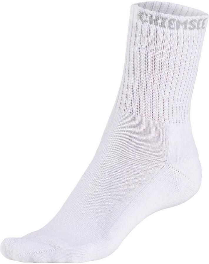 Chiemsee Tennissokken met gebreid merkna (set 6 paar)