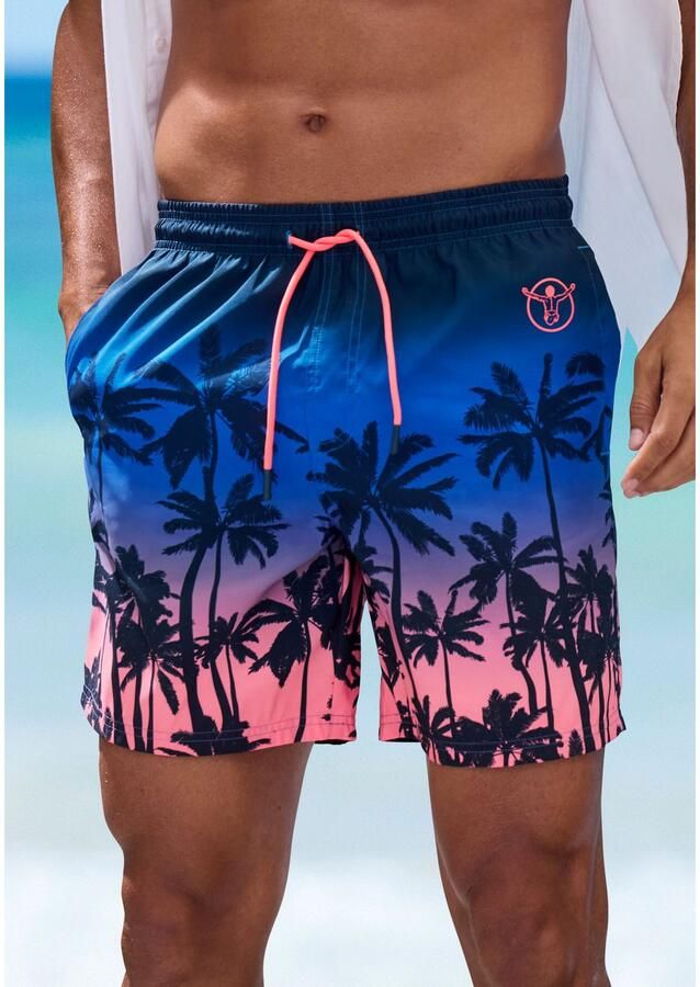 Chiemsee Zwembroek met modieuze palmprint - Foto 4