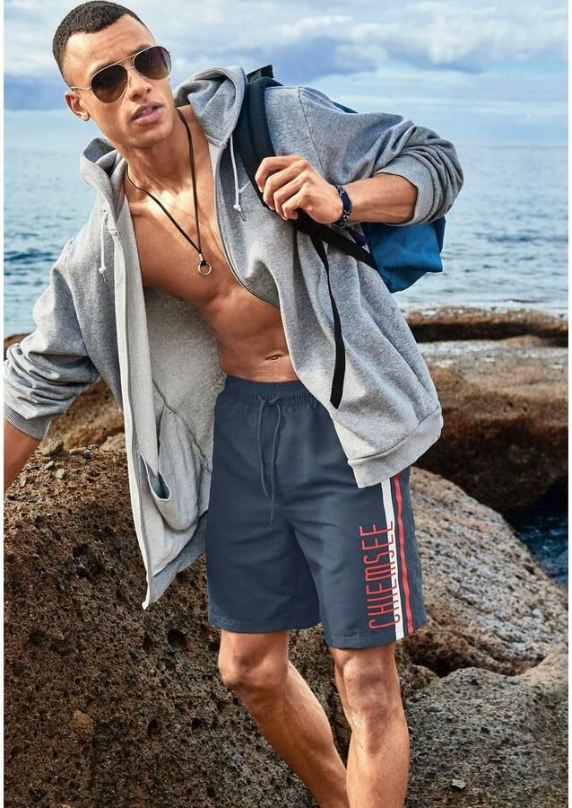 Chiemsee Zwemshort in 2 lengten en met merkopschrift - Foto 3