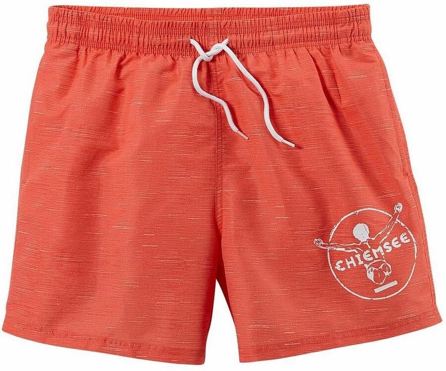 Chiemsee Zwemshort Mêlee met logoprint zijzakken