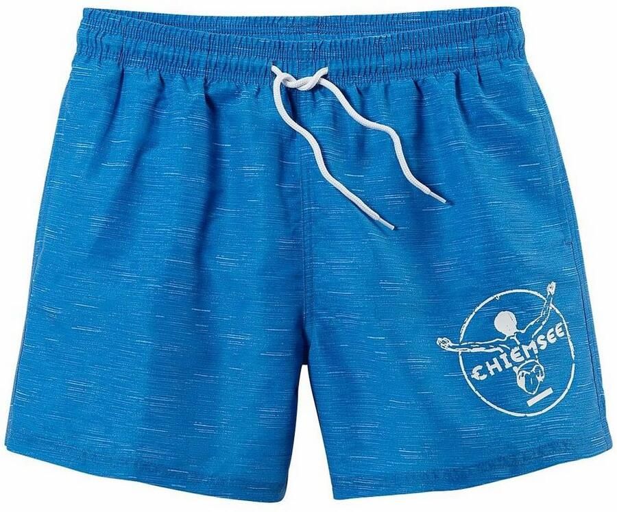 Chiemsee Zwemshort Mêlee met logoprint zijzakken