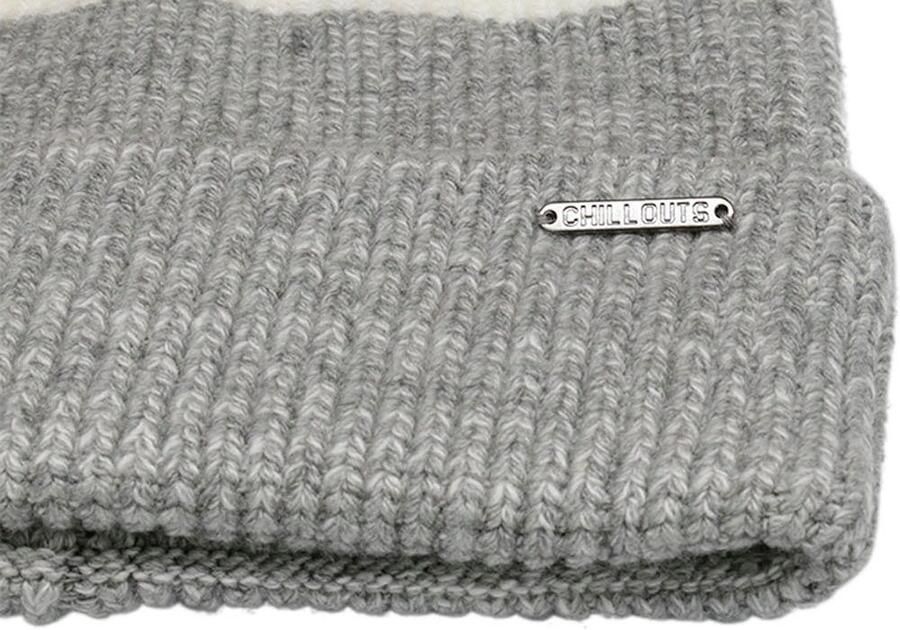 Chillouts Beanie Felix Hat in two-tone look met omslag - Foto 4
