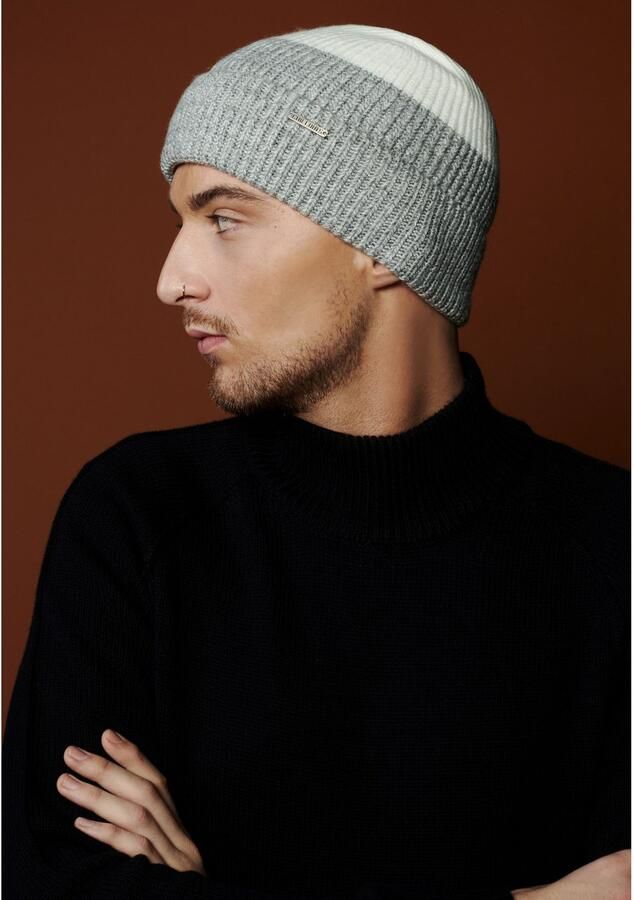 Chillouts Beanie Felix Hat in two-tone look met omslag - Foto 2