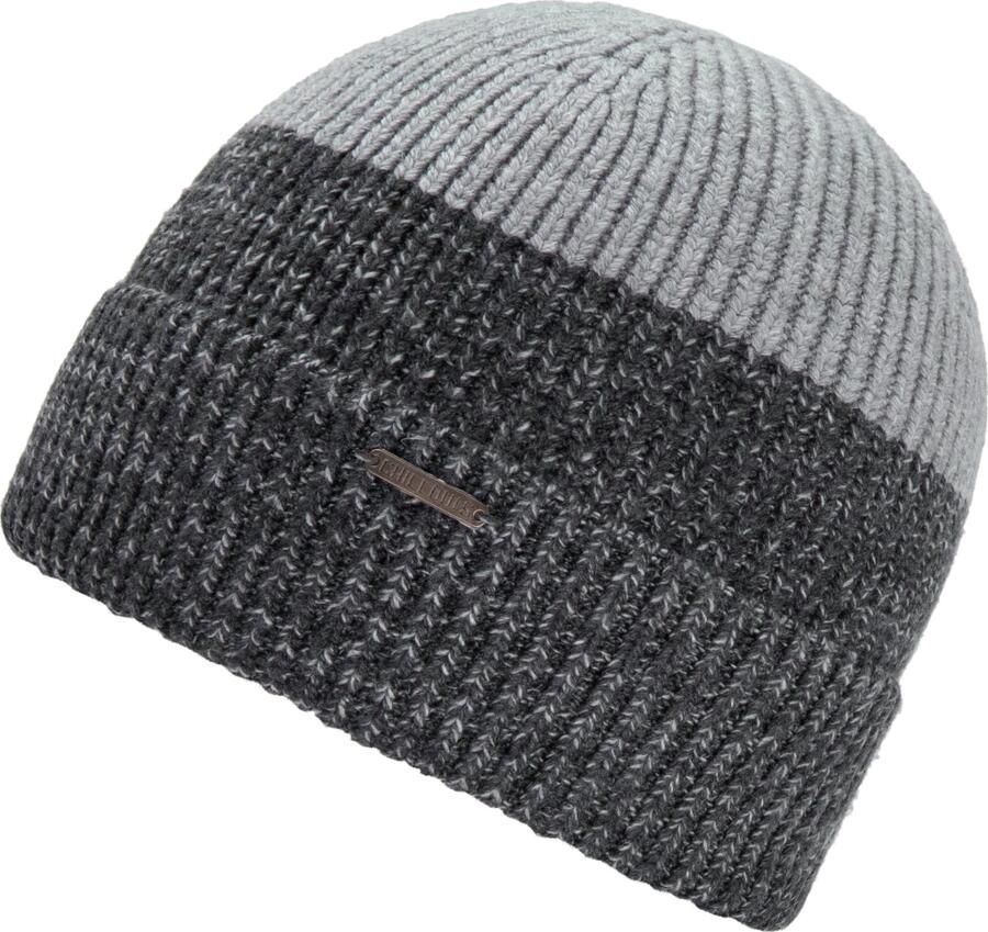 Chillouts Beanie Felix Hat in two-tone look met omslag - Foto 4