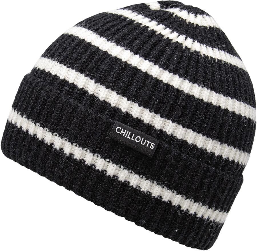 Chillouts Beanie Jette Hat met elastische pasvorm en omslag