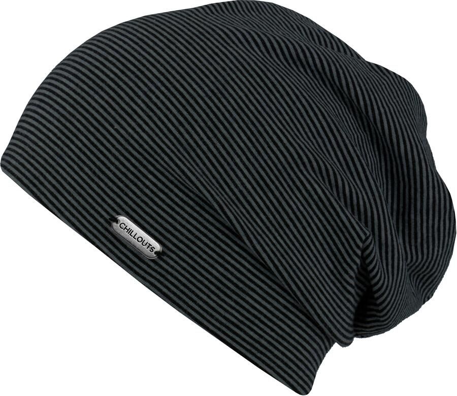 Chillouts Beanie Pittsburgh Hat met zachte katoenmix & fijne streepstructuur - Foto 2