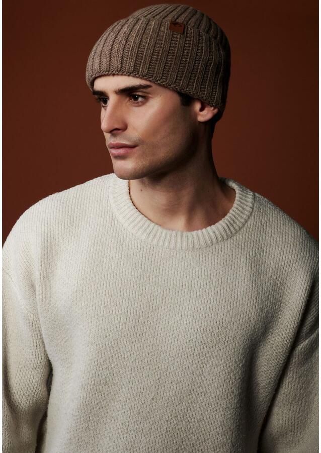 Chillouts Gebreide muts Darian Hat met extra hoge omslag