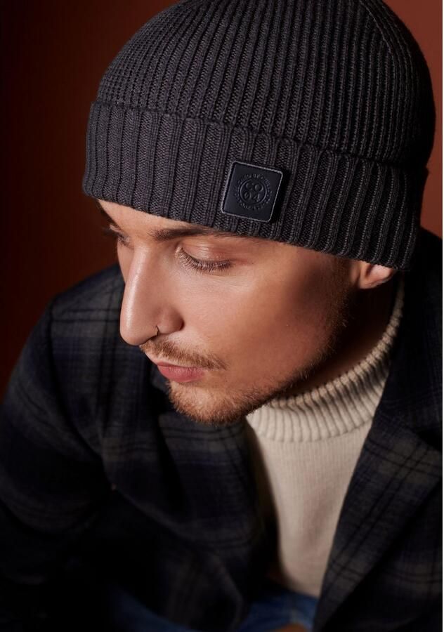 Chillouts Gebreide muts Enes Hat met subtiele logo-patch - Foto 4