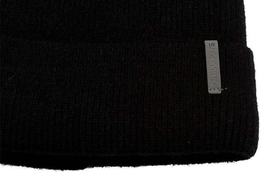 Chillouts Gebreide muts met omslag gevoerd