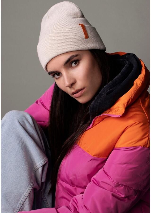 Chillouts Gebreide muts Monty Hat van linnen-katoenmix met verstelbare pasvorm & natuurlijke look