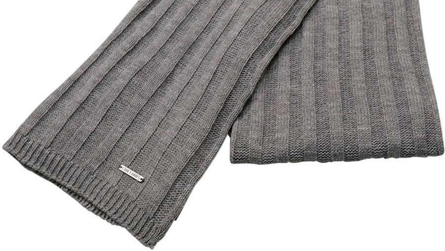 Chillouts Gebreide sjaal Gianluca Scarf met mooi ribbreipatroon - Foto 2