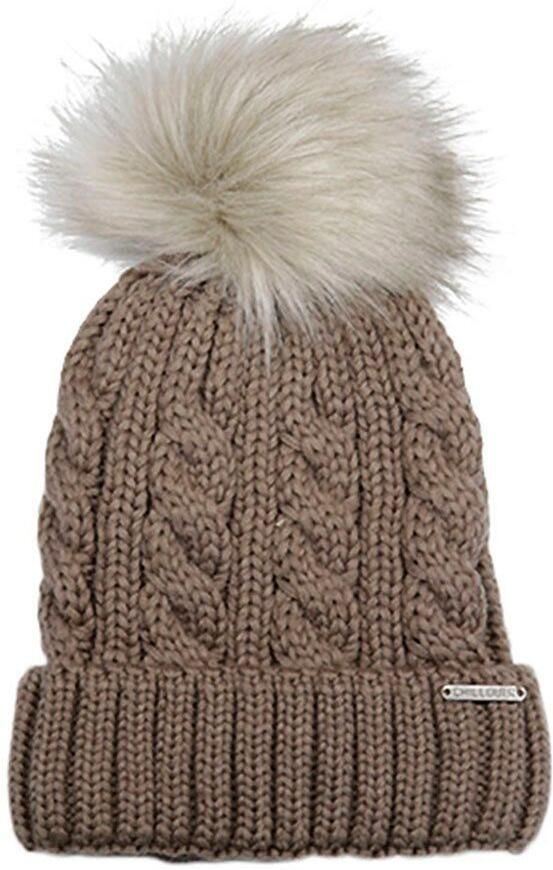 Chillouts Muts met pompon Joan Hat Met fake-fur pom kabelbrei - Foto 3