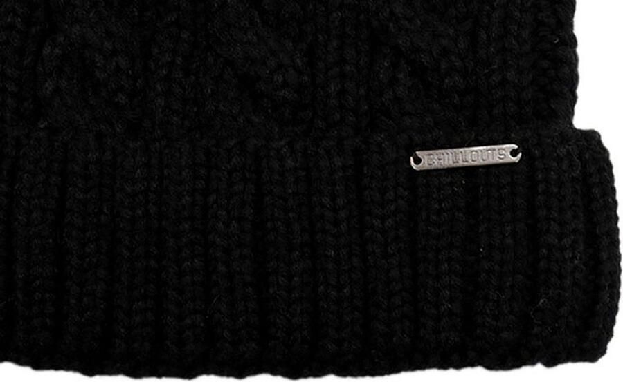 Chillouts Muts met pompon Joan Hat Met fake-fur pom kabelbrei - Foto 3