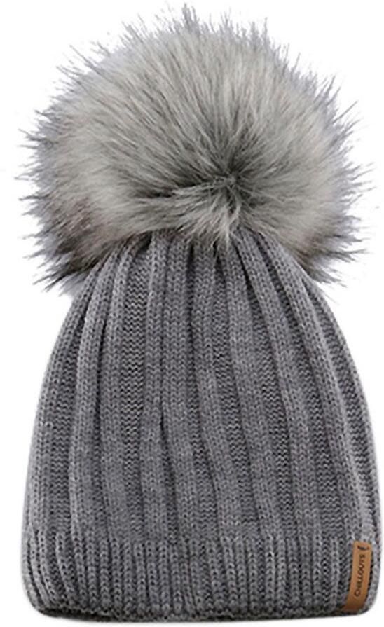 Chillouts Pomponmuts Lorena Hat met afneembare faux-fur pompon - Foto 4