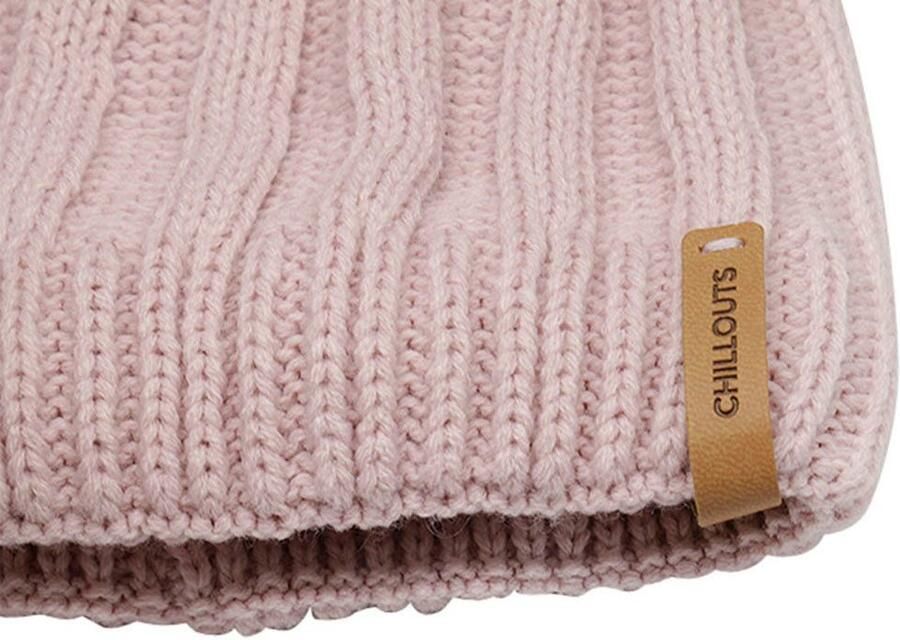Chillouts Pomponmuts Lorena Hat met afneembare faux-fur pompon