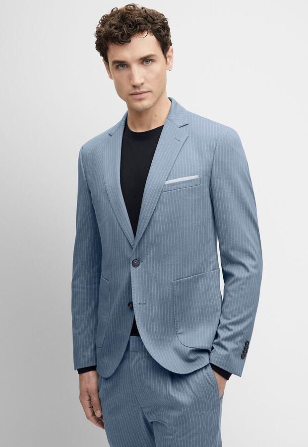 Cinque Colbert bij een pak CIDATI in discreet streep patroon - Foto 4