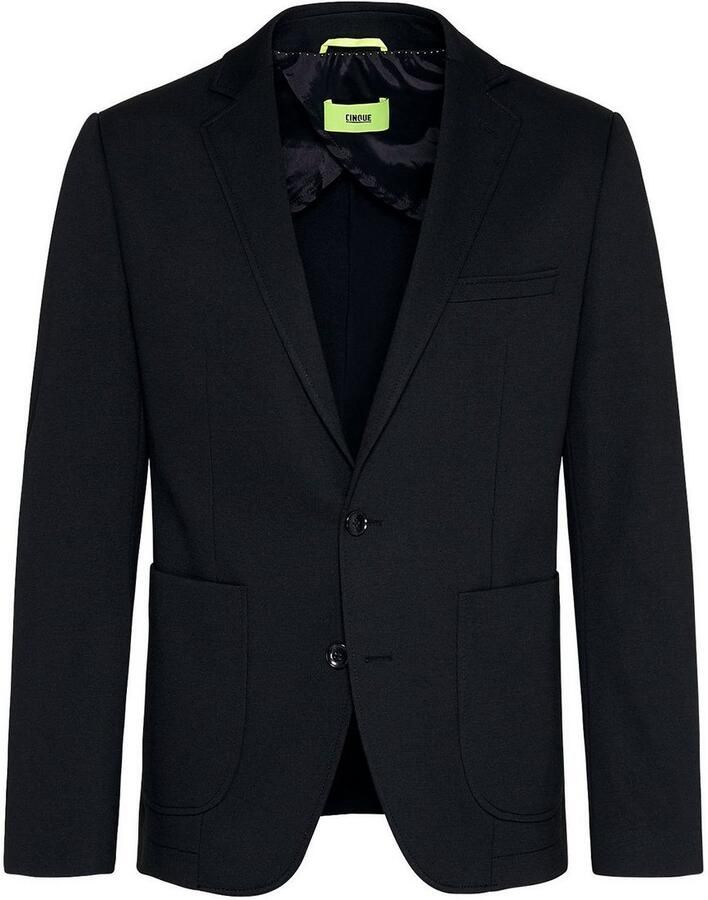 Cinque Colbert bij een pak CIDATINI