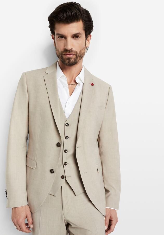 CINQUE Regular fit 2-knoops colbert met scheerwol model 'Cimonopoli' - Foto 8