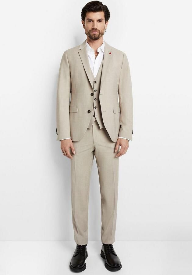 CINQUE Regular fit 2-knoops colbert met scheerwol model 'Cimonopoli' - Foto 4