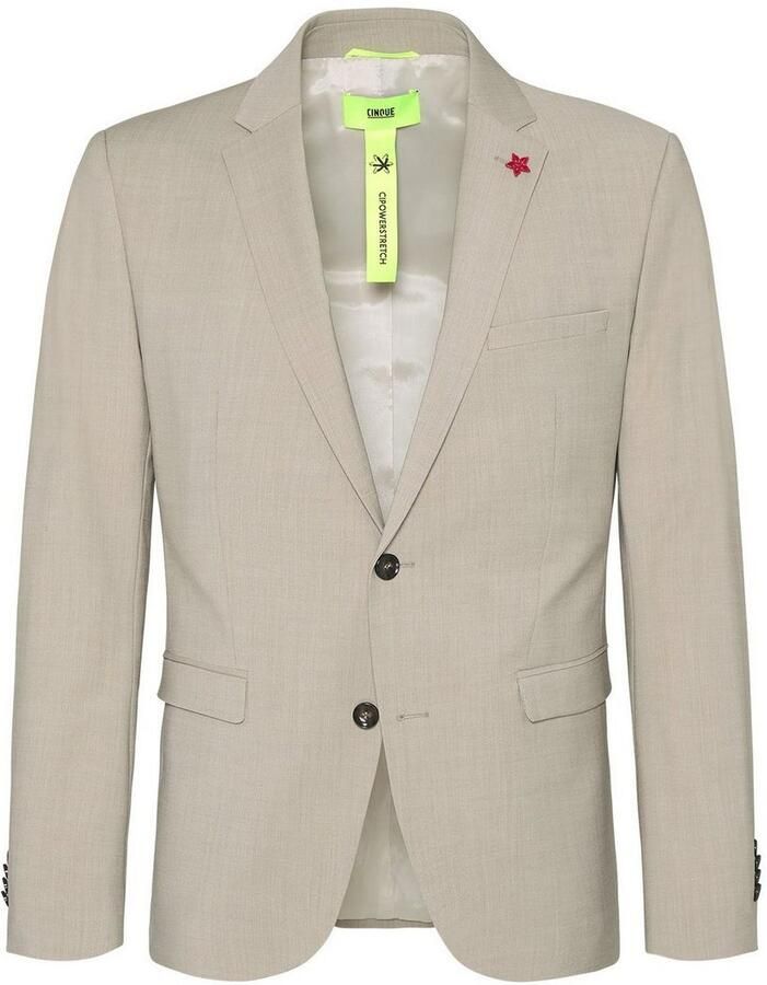 CINQUE Regular fit 2-knoops colbert met scheerwol model 'Cimonopoli'