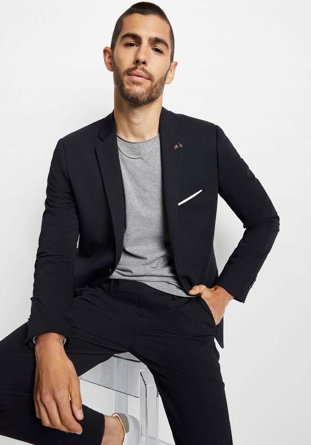 CINQUE Slim fit 2-knoops colbert met klepzakken - Foto 8