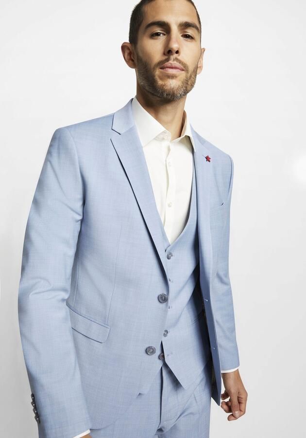 CINQUE Regular fit 2-knoops colbert met scheerwol model 'Cimonopoli' - Foto 8