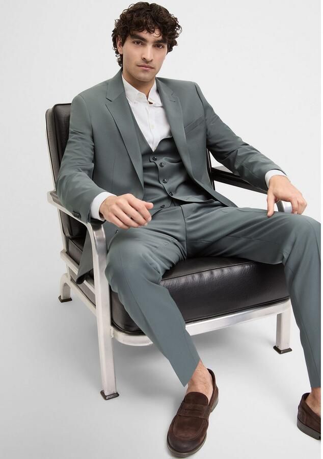 CINQUE Slim fit 2-knoops colbert met klepzakken model 'Monopoli' - Foto 2