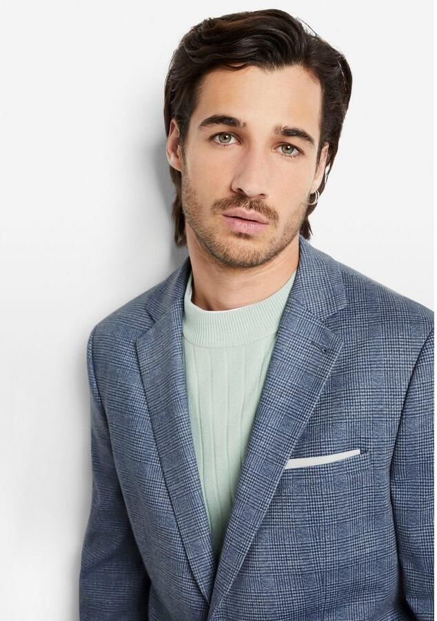 CINQUE 2-knoops colbert met fijn gestructureerd motief model 'Dati' - Foto 2