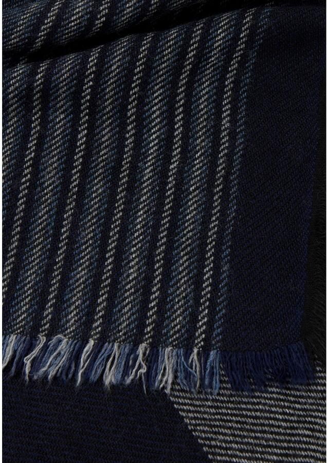 Cinque Gebreide sjaal Chico uit zacht materiaal met lengtestrepen gemaakt in italië