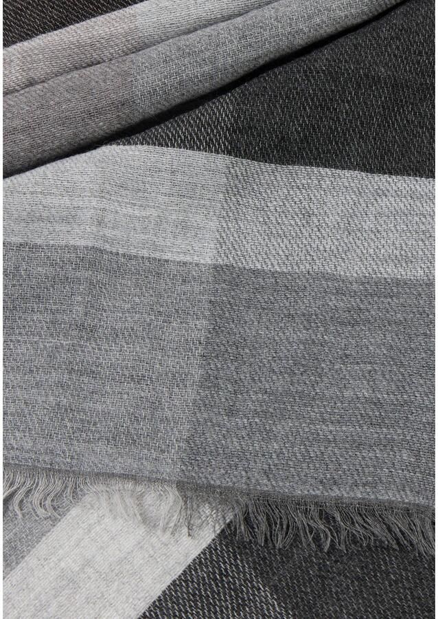 Cinque Gebreide sjaal Melbourne uit zacht materiaal met streepeffect gemaakt in italië