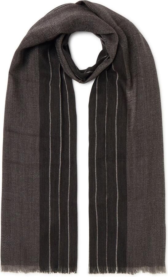 Cinque Gebreide sjaal Volterra uit zacht materiaal met subtiel patroon - Foto 2