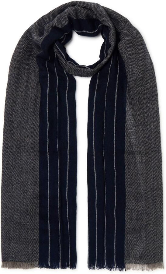 Cinque Gebreide sjaal Volterra uit zacht materiaal met subtiel patroon - Foto 2