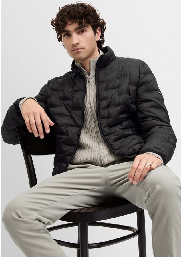 Cinque Gewatteerde jas CISURF regular fit met staande kraag