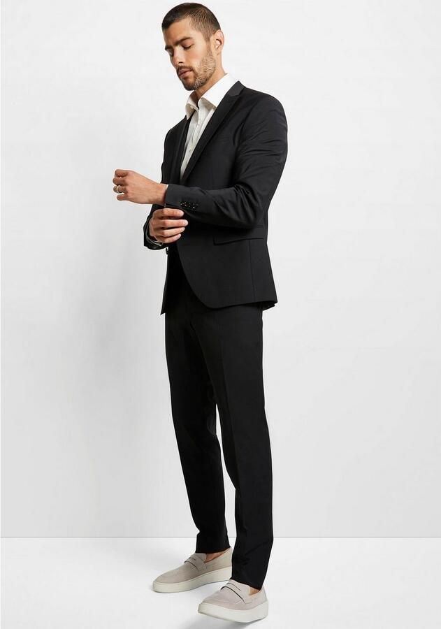 CINQUE Super slim fit pantalon met scheerwol model 'Cicastello' 'CIPOWERSTRETCH' - Foto 4