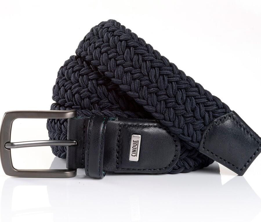 Cinque Leren riem POGGIO Gevlochten riem - Foto 2